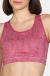 Zelocity Medium Impact Moisture Wicking Sports Bra with Removable Padding - Cashmere Rose — thumbnail 5